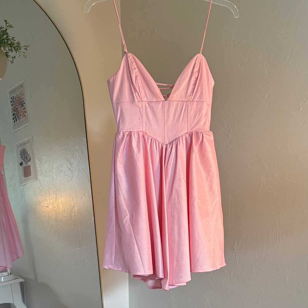 Lucy in the Sky Pink Mini Dress